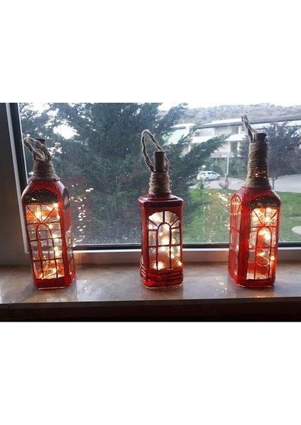 Ledli Aplik Şişe Ingliz Kulubesi El Yapımı indirimleri