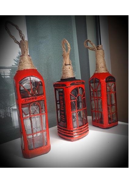 El Yapımı Ingilz Kulubesi Aplim Cam Şişe fiyatları