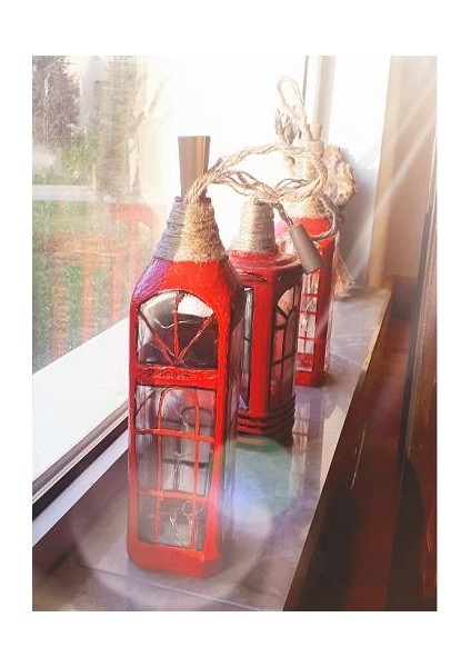 El Yapımı Ingilz Kulubesi Aplim Cam Şişe fırsatları