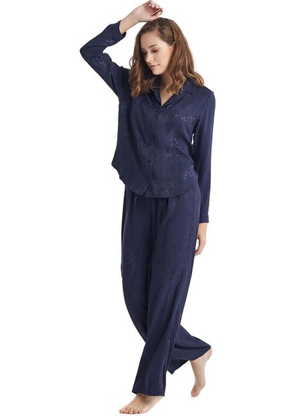 Kadın Uzun Kollu Pijama Üst 60303
