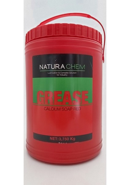 Natura Chem Kırmızı Gres Yağ Rulman Yağı Dişli Yağı 4 kg NET:3750GR