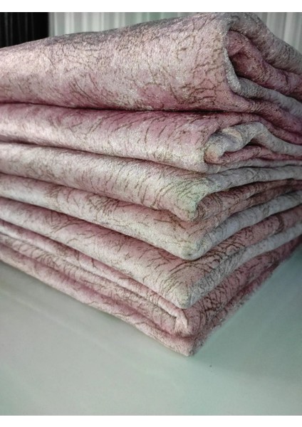 Koltuk Çekyat Örtüsü Pembe Damar Desenli Kaymaz Taban Süngerli Üst Kumaş Kadife