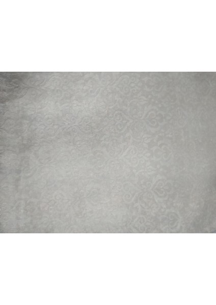 Süngerli Koltuk Çekyat Örtüsü Kendinden Desenli Parlak Krem