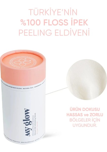 Banyo Kesesi Duş Hamam Peeling Eldiveni %100 Floş İpek ve El Pouch Armağan