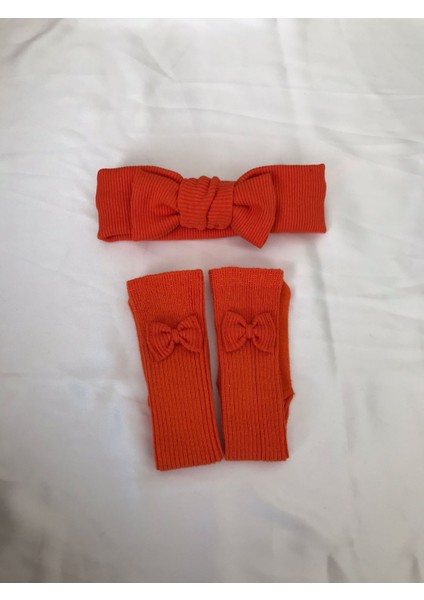 Çorap Bandana Set, Bebek Hediyelik,bebek Bandana