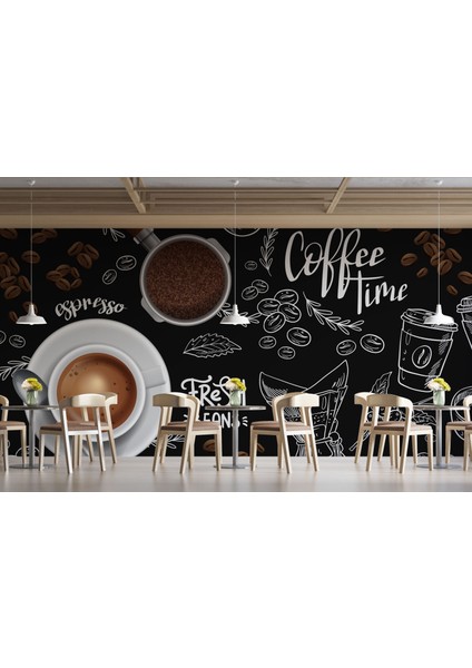 Kahve Dükkanı Duvar Kağıdı, Kafeterya Duvar Resmi, Cafe Duvar Kağıdı, Kafe Duvar Resmi