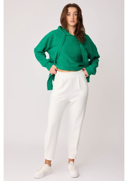 Beli Lastikli Paçası Düğmeli Triko Pantolon fiyatları