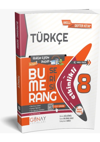 8. Sınıf Bumerang Türkçe Etkinlikli KitapYayıncılık