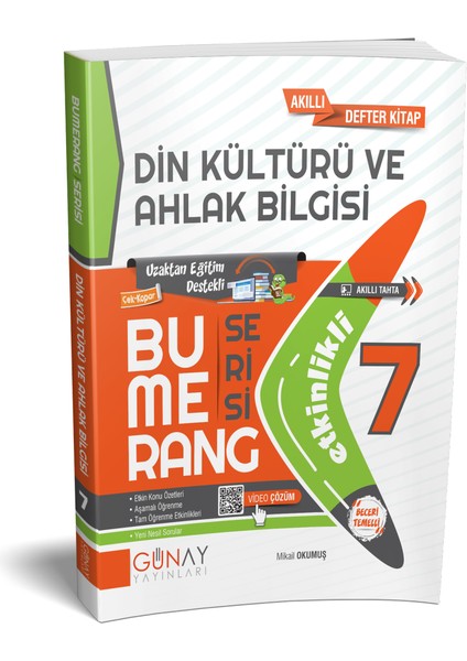 7. Sınıf Din Kültürü ve Ahlak Bilgisi Bumerang Etkinlikli Kitap Konu Anlatımlı Soru