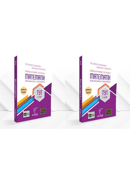 TYT Matematik 1 ve2 Inci Kitap Mps (Modüler Piramit Sistemi) 2024 Full Set