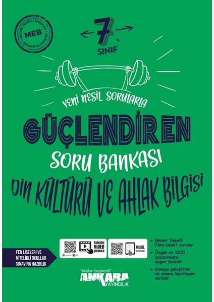 2024 Güncel 7.Sınıf Türkçe ve Din Kültürü Kültürü ve Ahlak Bilgisi Soru Bankası Gelişmiş Nesil Basım modelleri