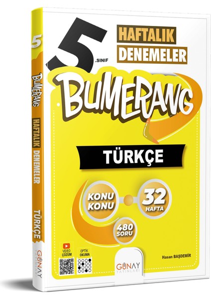 5. Sınıf Türkçe Bumerang Haftalık Denemeler