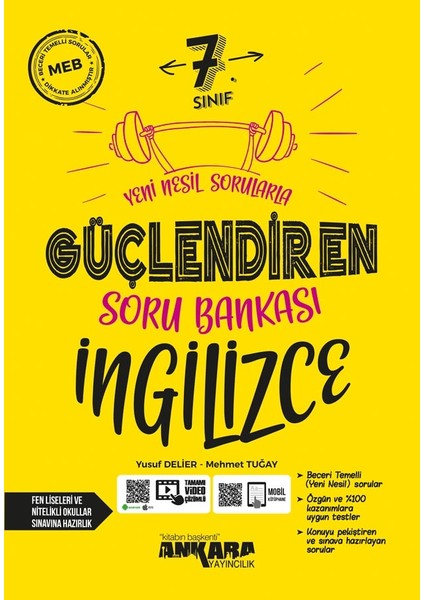 Ankara Yayıncılık 2024 Güncel 7.Sınıf  Tüm Dersler Güçlendiren Soru Bankası Nesil Geliştirici Set