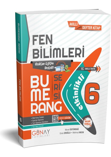 6. Sınıf Fen Bilimleri Bumerang Etkinlikli Kitap Konu Anlatımlı Soru Bankası