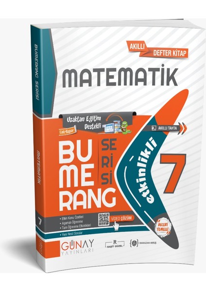 Güncel 7. Sınıf Matematik Bumerang Etkinlikli Kitap Konu Anlatımlı Soru Bankası Güncel