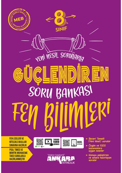 2024 Güncel 8.Sınıf Matematik ve Fen Bilimleri Güçlendiren Soru Bankası Gelişmiş Set