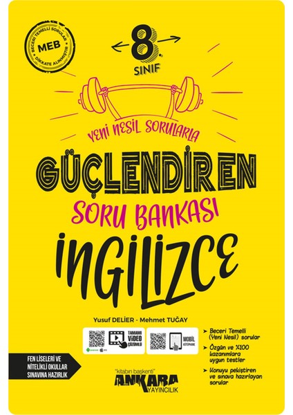 2024 Müfredat 8.Sınıf LGS Ingilizce Güçlendiren Soru Bankası + Güçlendiren 32 Hafta Kazanım Denemeler