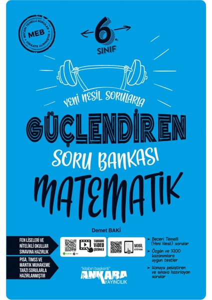2024 Müfredat Güncel 6.Sınıf Matematik Nesil Sorularla Güçlendiren Soru Bankası