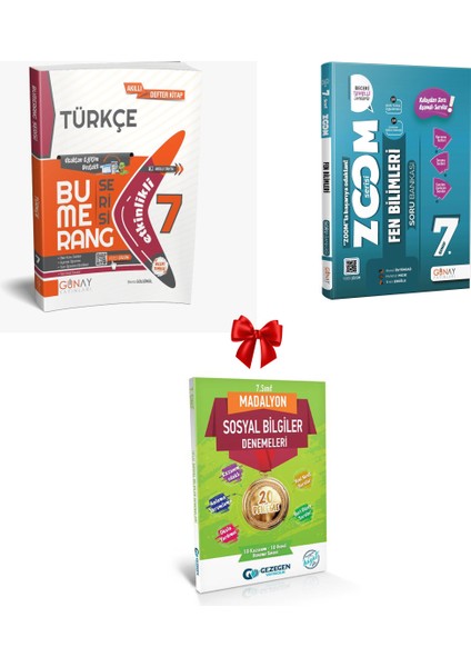 7. Sınıf Türkçe Bumerang Etkinlikli Kitap Konu Anlatımlı ve Zoom Soru Bankası