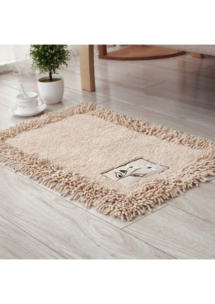 Qianka Yaklaşık 60 cm x 90 cm Lüks Banyo Paspas Su Emme Kaymaz Halı 5 Boyutları Yumuşak Mutfak Halıları Dayanıklı Paspas Oturma Odası Kanepe Paspaslar Pedleri (Yurt Dışından)