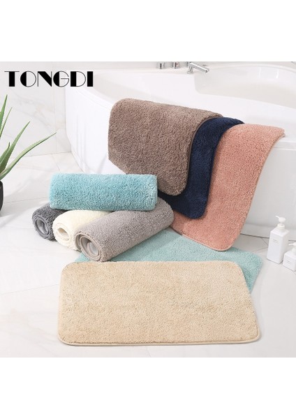 C 50X80 cm Tongdı Banyo Halı Paspas Yumuşak Duş Fannelette Mikrofiber Kaymaz Halı Dekorasyon Ev Oturma Mutfak Odası Salonu (Yurt Dışından)