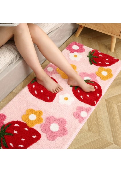 Çilek Nane 45X65CM Inyahome Içinde Peluş Paspaslar Çilek Banyo Paspasları Halılar Dekor Komik Püsküllü Mikrofiber Banyo Halısı Süper Rahat Hızlı Kuru Paspas (Yurt Dışından) indirimleri