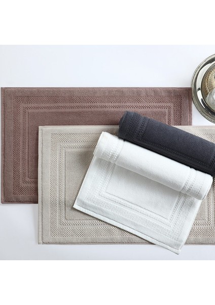 Haki Yaklaşık 45X75CM Modern %100 Pamuklu Katı Banyo Odası Kaymaz Mat Otel Duş Matı Dikdörtgen Basit Su Adsorpsiyon Paspas/halı Tuvalet Halısı (Yurt Dışından) fiyatları