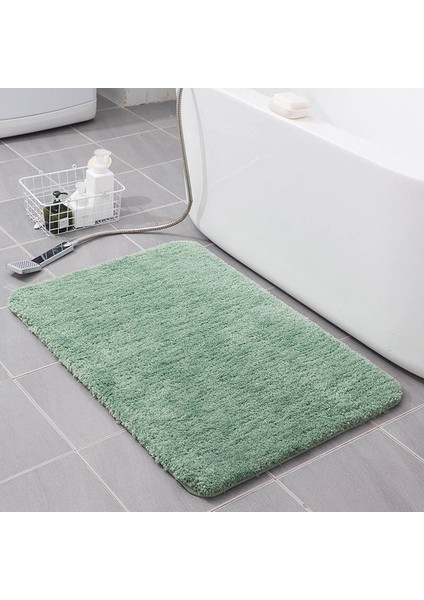 Yeşil Yaklaşık 50X120 cm Süper Emme Banyo Paspas Kaymaz Banyo Halı Kilimler Yumuşak Zemin Mat Yatak Odası Tuvalet Halı Paspas Uzun Başucu Mat 5 Boyutları (Yurt Dışından)