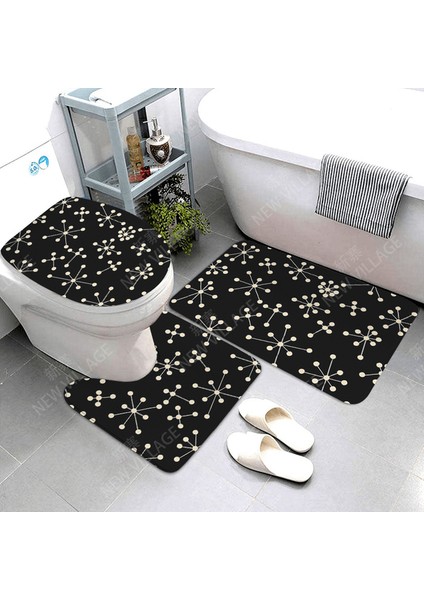 22105SJT-001226- 75X44.45X37.41X38CM Kaymaz Banyo Paspası Banyo Küçük Halı Duş Mat Dekoratif Emici Ayak Mat Giriş Küvet Tuvalet Halısı Basit Modern Iskandinav (Yurt Dışından)