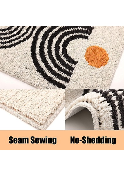 Yue Krem 50X80 cm Inyahome Boho Lüks Yumuşak Banyo Halıları Banyo Için Mikrofiber Yumuşak Kaymaz Banyo Paspasları Tüp Yıkanabilir Banyo Halısı Peluş Kabarık (Yurt Dışından) indirimleri