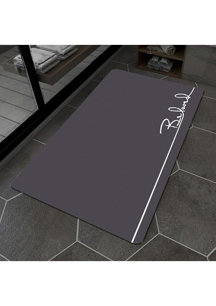 Gösterildiği Gibi D 50X80CM Diyatomlu Toprak Mat Banyo Banyo Yumuşak Kauçuk Giriş Paspas Ev Zemin Tuvalet Halı Basit Duş Ayak Halısı 80X120CM (Yurt Dışından)