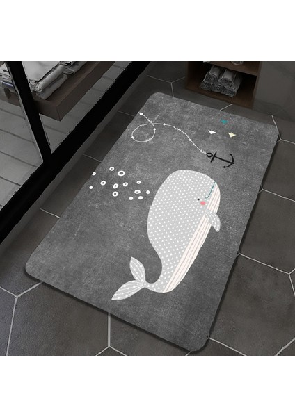 Gösterildiği Gibi D 50X80CM Diyatomlu Toprak Mat Banyo Banyo Yumuşak Kauçuk Giriş Paspas Ev Zemin Tuvalet Halı Basit Duş Ayak Halısı 80X120CM (Yurt Dışından)