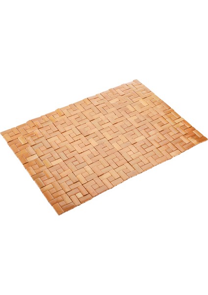 Kare 2-16X24 Inç 1 Pc Bambu Banyo Paspası Bambu Halı Duş Için Anti Kayma Mat Banyo Küveti Slipstop Yıkama Makinesi (Yurt Dışından)