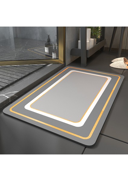 Stil 2 40X60 cm Diatomit Emici Kaymaz Banyo Paspas Banyo Duş Halı Halı Çabuk Kuruyan Tuvalet Paspaslar Giriş Paspas Yıkanabilir Halı (Yurt Dışından) fiyatları
