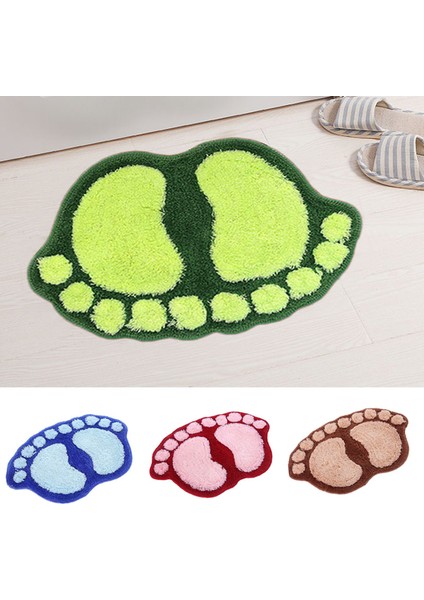 Kırmızı 400MMX600MM Ayak Baskı Banyo Paspasları, Kaymaz Banyo Halısı, Mat Tuvalet Tapete Para Banheiro, Banyo Halısı Banyo Pedi Halıları, Mikrofiber Mini Paspaslar (Yurt Dışından) modelleri