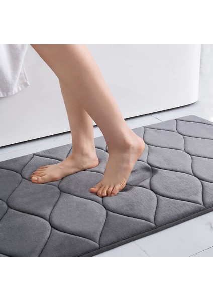 Açık Gri 43CMX61CM Homaxy Bellek Köpük Banyo Banyo Paspas Yumuşak Kaymaz Halı Emici Zemin Halı Paspas Duş Halısı Mutfak Yatak Odası Dekoratif (Yurt Dışından) fiyatları