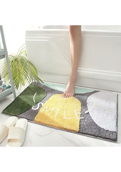 03 40X60CM Banyo Paspas Emici Paspas Banyo Halıları Kaymaz Ayak Mat Kalın Mikrofiber Banyo Halısı Süper Yumuşak Akın Banyo Paspasları (Yurt Dışından)