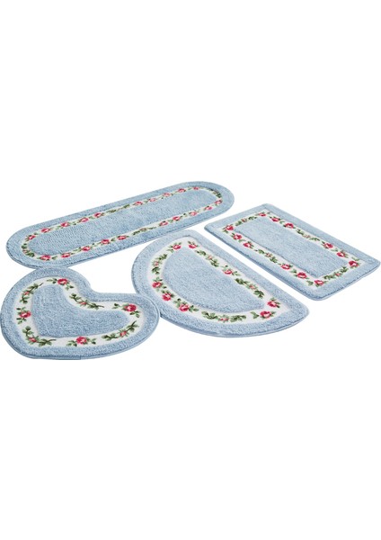 Yarım Daire Tuo 40X60 Romantik Çiçek Banyo Kaymaz Halı Süper Yumuşak Ped Oturma Odası Yatak Odası Zemin Mat Kalp Şekli Dikdörtgen Halı Tuvalet Paspasları Pedi (Yurt Dışından) fırsatları