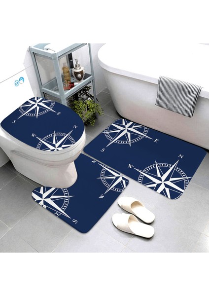LK8-4575-220409 (174 Üç Parçalı Set Lacivert Denizcilik Serisi Banyo Halıları ve Paspasları Banyo Paspasları Üç Parçalı Set Banyo Ürünleri Banyo Paspasları Özelleştirilebilir (Yurt Dışından) modelleri