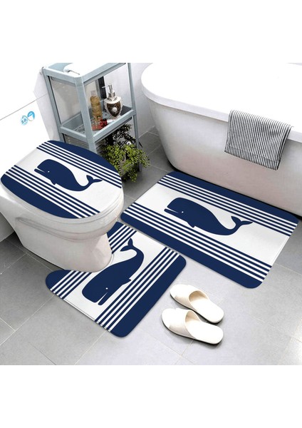 LK8-4575-220409 (174 Üç Parçalı Set Lacivert Denizcilik Serisi Banyo Halıları ve Paspasları Banyo Paspasları Üç Parçalı Set Banyo Ürünleri Banyo Paspasları Özelleştirilebilir (Yurt Dışından) indirimleri