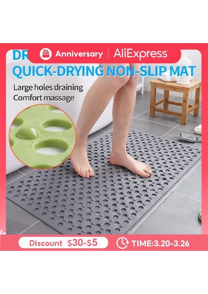 E 500 mm x 800 mm Yeni Banyo Kaymaz Mat Büyük Banyo Banyo Paspas Duş Odası Küvet Ayak Mat Banyo Su Geçirmez Mat Çevre Koruma (Yurt Dışından) fiyatları
