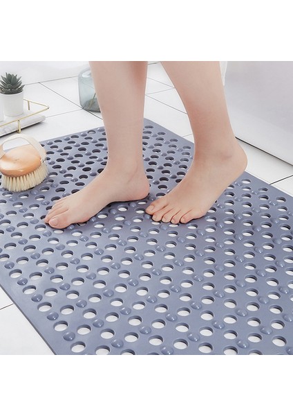 Gri 38X70 cm Çevre Dostu Pvc Hamile Kadın Çocuk Banyo Paspas Kaymaz Toksik Olmayan Ayak Masajı Banyo Paspasları Kaymaz Banyo Paspas Banyo Halıları (Yurt Dışından) fiyatları