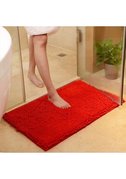 N 50X80 cm Tongdı Banyo Halı Paspas Yumuşak Duş Mikrofiber Şönil Anti-Atlama Sop Halı Dekorasyon Ev Banyo Oturma Mutfak Odası (Yurt Dışından)