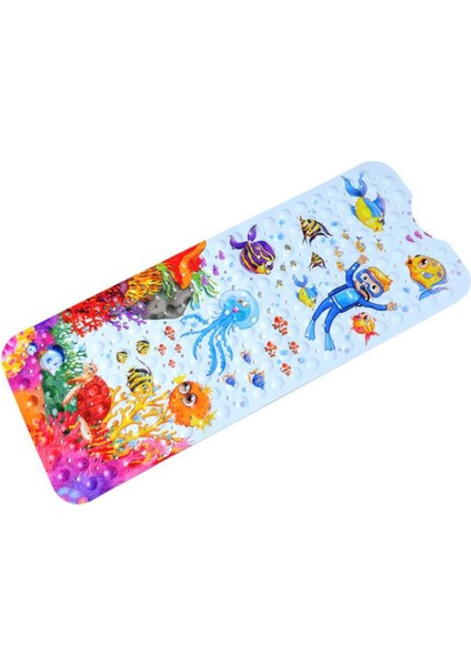 E 100CMX40CM 40X100CM Küvet Kaymaz Mat Çocuk Banyo Baskı Sartoon Vantuz Pvc Banyo Paspas Tuvalet Zemin Mat Ayak Mat (Yurt Dışından)