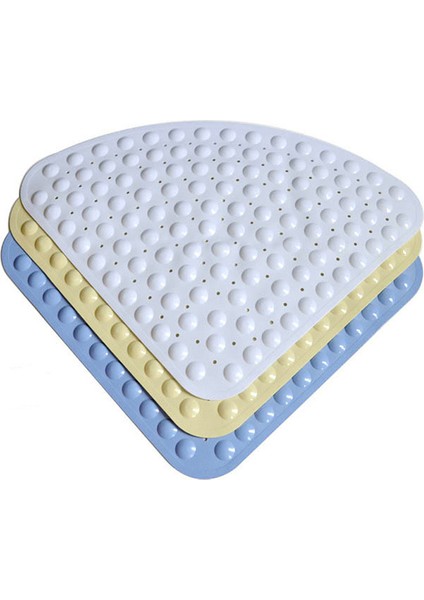 Temizle Mavi 54 cm x 54 cm 1 Adet Pvc Banyo Paspas Kaymaz Küvet Duş Paspasları Küvet Paspas Ev Banyo Aksesuarları Için 54 x 54 cm Ayak Mat Fan Şeklinde Zemin Mat (Yurt Dışından) modelleri