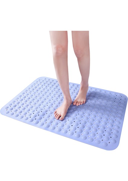 Mavi 36 cm x 71 cm Kendinden Emişli Silikon Pvc Paspaslar Pvc Dikdörtgen Banyo Artefakt Ayak Masaj Yastığı Taban Kaymaz Duş Odası Banyo Masaj Yastığı (Yurt Dışından) indirimleri