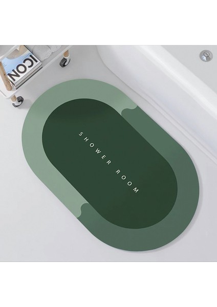 GZN6011 50 cm x 80 cm Banyo Paspas Kaymaz Süper Emici Modern Moda Diyatomlu Toprak Balkon Sundurma Mat Mutfak Mat Minimalist Giriş Mat (Yurt Dışından)