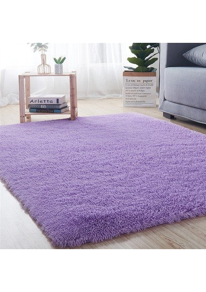 Deve Yaklaşık 80X120 cm Yumuşak Peluş Banyo Halı Yatak Odası Başucu Ayak Mat Düz Renk Su Emme Halı Kalınlaşmak Kaymaz Banyo Paspas Zemin Halı (Yurt Dışından)