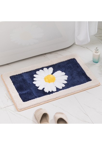 Papatya 6 45X65 cm Inyahome Papatya Kaymaz Banyo Paspas Kalınlaşmış Banyo Halısı Banyo Emici Ultra Yumuşak Mat Halı Kabarık Mikrofiber Başucu Halı (Yurt Dışından)