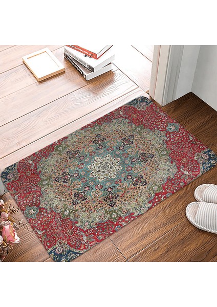 Vicky-Dd1-1 (48) 400MMX600MM Bohem Tarzı Paspas Giriş Dış Mekan Halıları Kaymaz Banyo Ayak Mat Mutfak Yatak Odası Koridor Uzun Kilim Giriş Kapısı Paspası (Yurt Dışından)